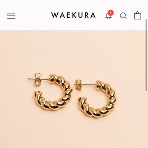 Parisian boutique brand - gold cuff earrings